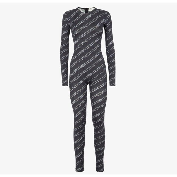 FENDI BODYSUIT / JUMPSUIT SIZE SMALL long Sleeve - Picture 2 of 6